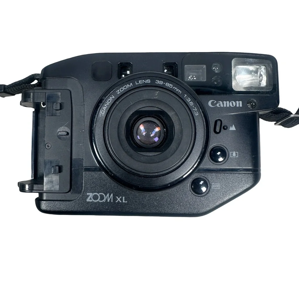 Canon Sure Shot Zoom XL 35mm Film Camera 39-85mm Lens Black Untested For Parts